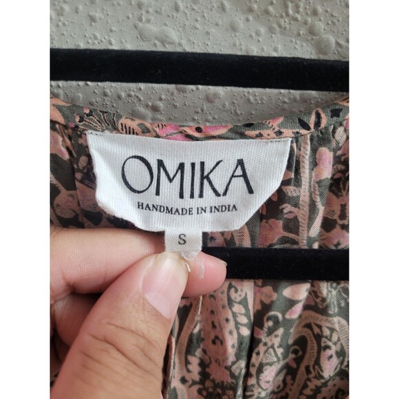 Omika Anthropologie Mini Tunic Dress Size Small Drawstring Pullover Preppy Boho - Picture 2 of 10
